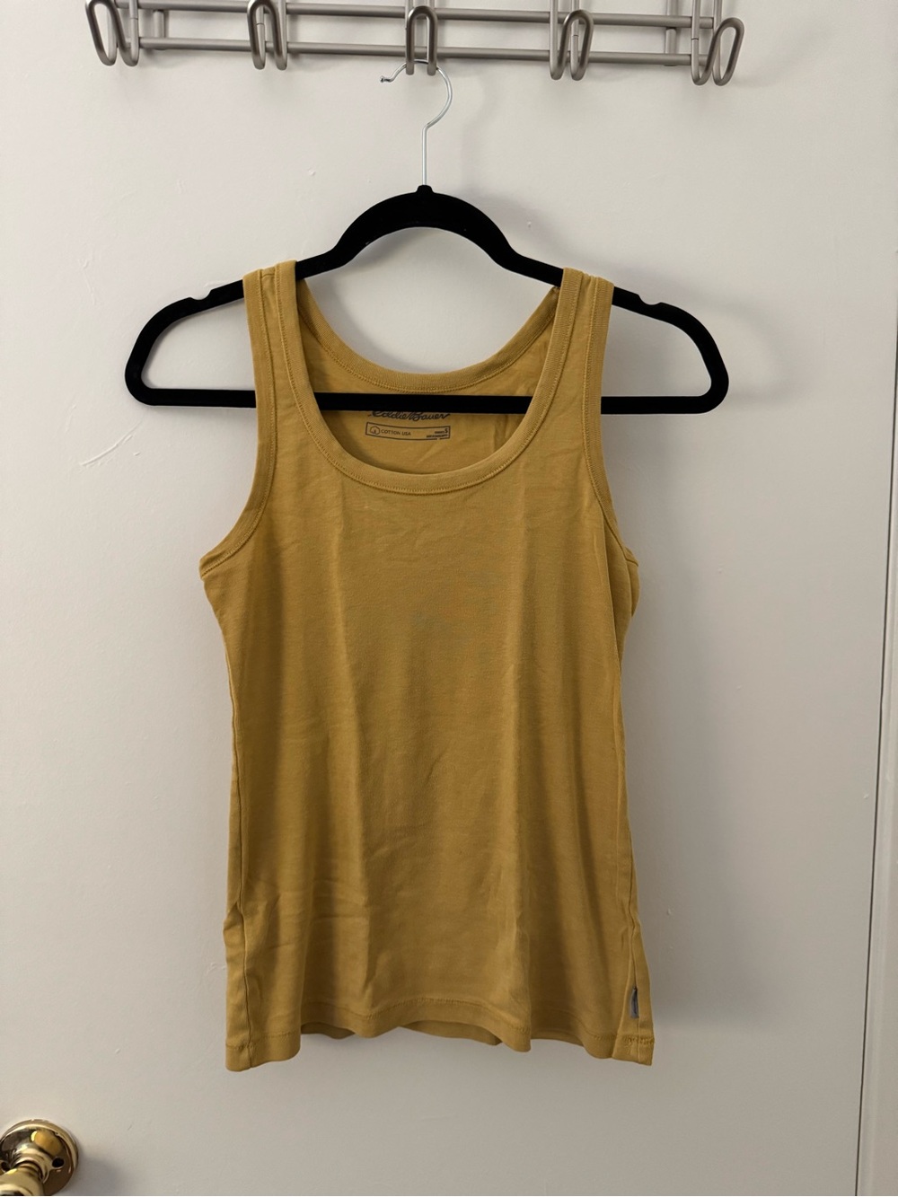 Eddie Bauer Mustard Scoop Neck Tank Top
